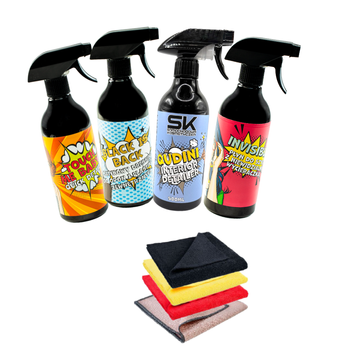 Zestaw do pielęgnacji samochodu - 8 szt.